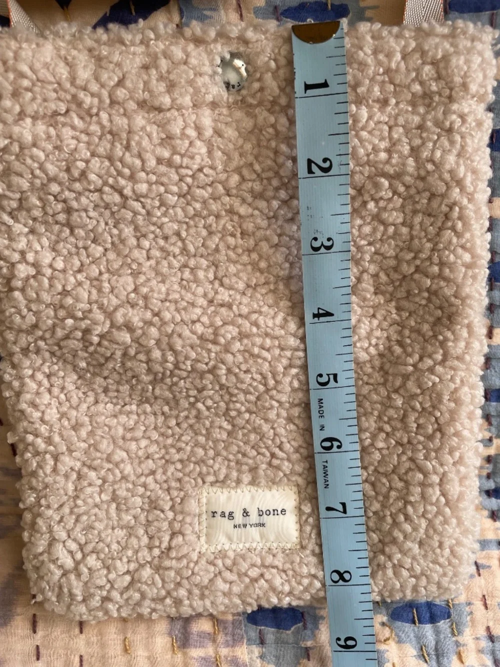 Rag & Bone Cream Sherpa Crossbody Purse